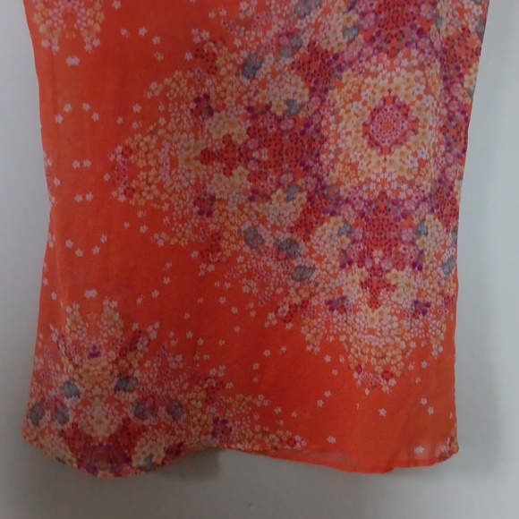 CAbi Blouse Beautiful In Orange & Violet - Picture 10 of 10